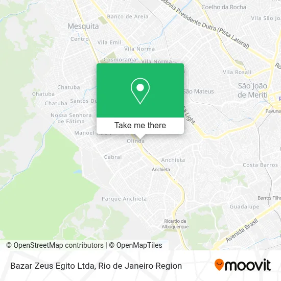 Bazar Zeus Egito Ltda map