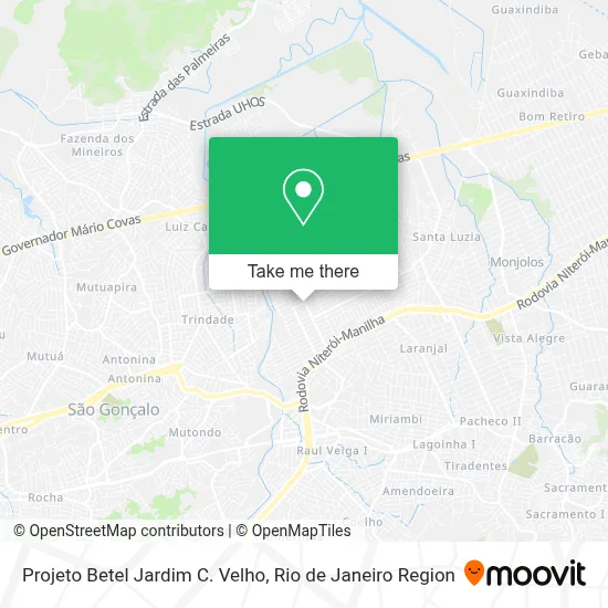 Projeto Betel Jardim C. Velho map