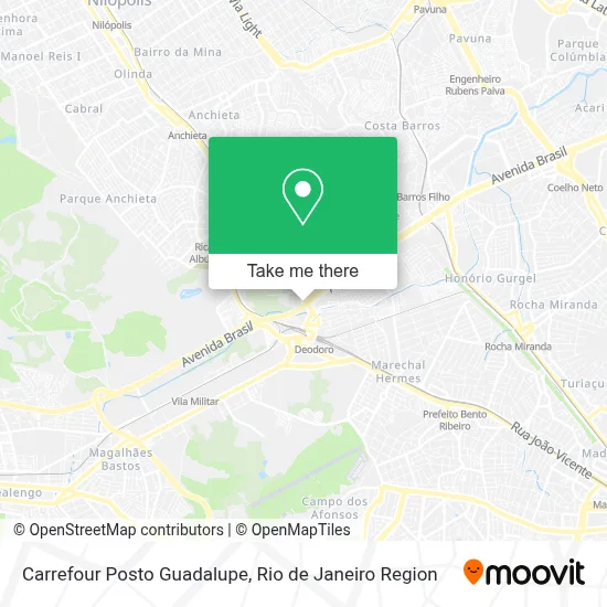 Carrefour Posto Guadalupe map