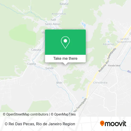 O Rei Das Pecas map