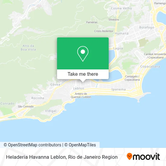 Heladeria Havanna Leblon map