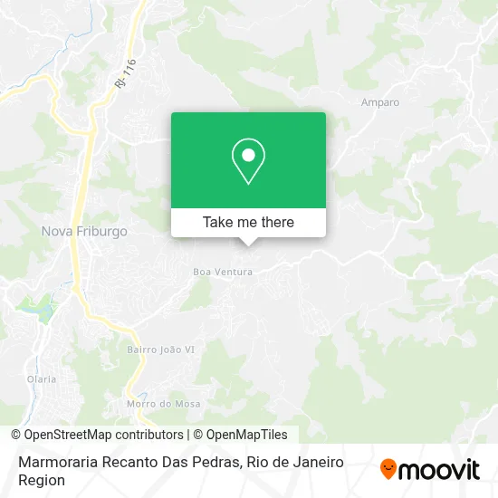 Marmoraria Recanto Das Pedras map