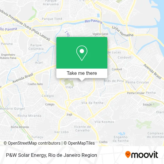 P&W Solar Energy map