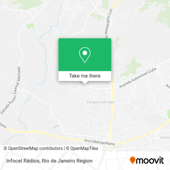 Infocel Rádios map