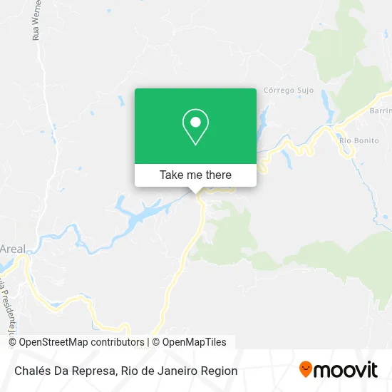 Chalés Da Represa map