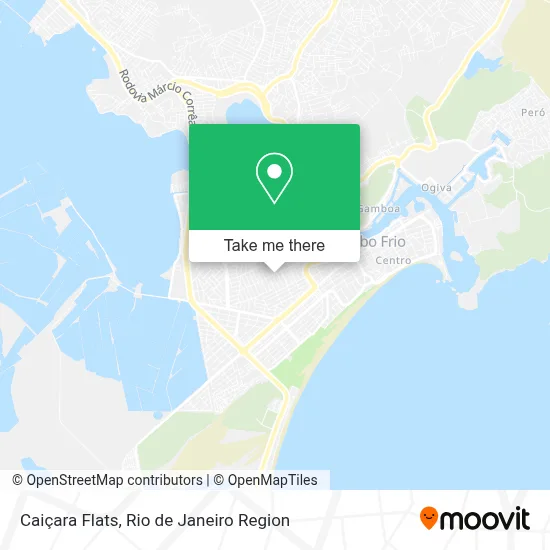 Caiçara Flats map