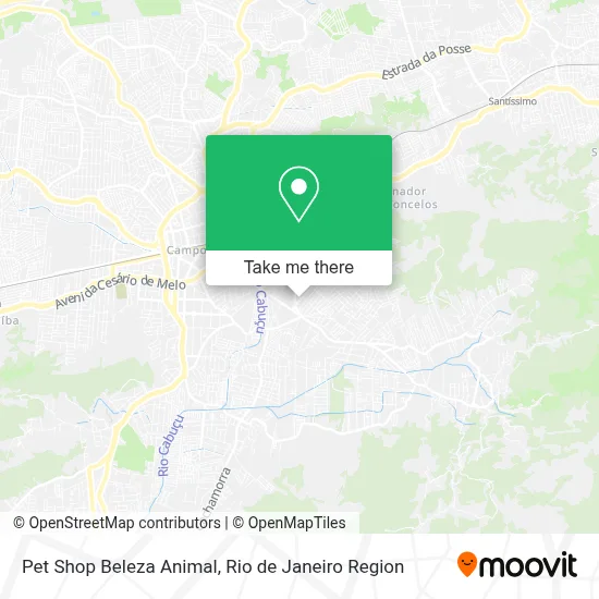Pet Shop Beleza Animal map