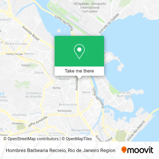 Hombres Barbearia Recreio map