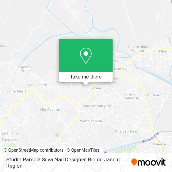 Studio Pâmela Silva Nail Designer map