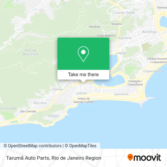 Tarumã Auto Parts map