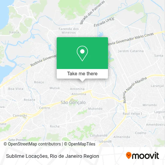 Sublime Locações map