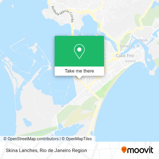 Skina Lanches map