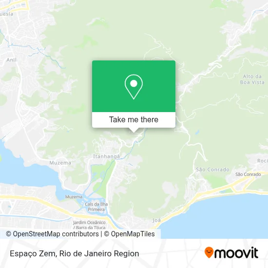 Espaço Zem map