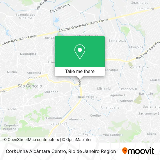 Cor&Unha Alcântara Centro map