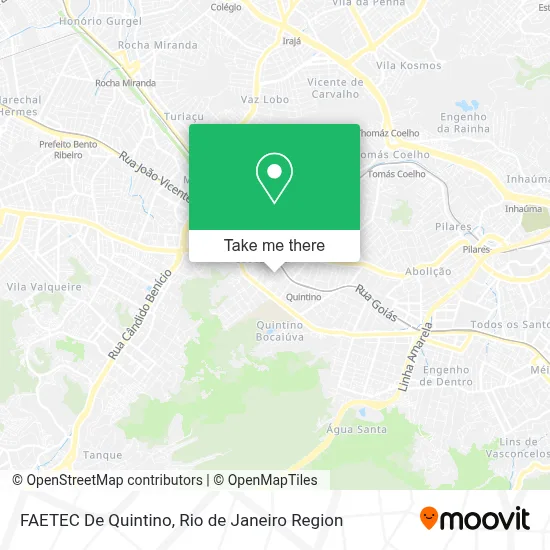 FAETEC De Quintino map