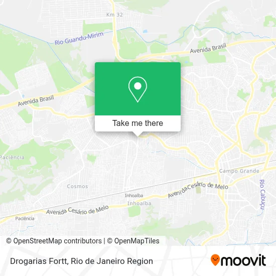 Drogarias Fortt map