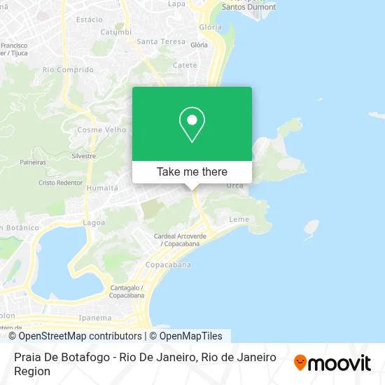 Praia De Botafogo - Rio De Janeiro map