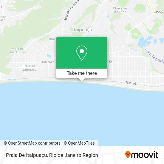 Praia De Itaipuaçu map