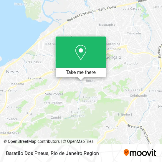 Baratão Dos Pneus map