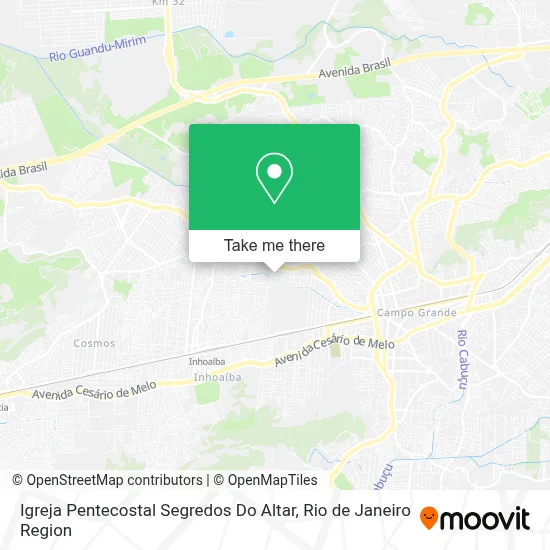 Igreja Pentecostal Segredos Do Altar map