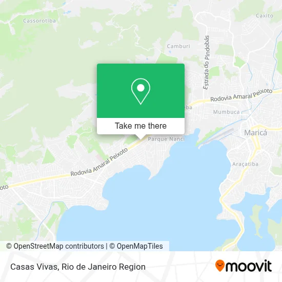 Casas Vivas map
