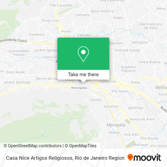 Casa Nice Artigos Religiosos map