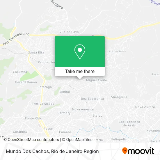 Mundo Dos Cachos map