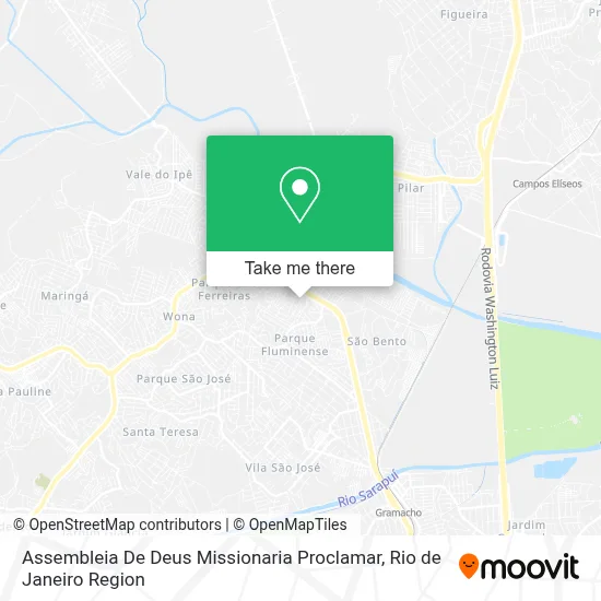 Assembleia De Deus Missionaria Proclamar map