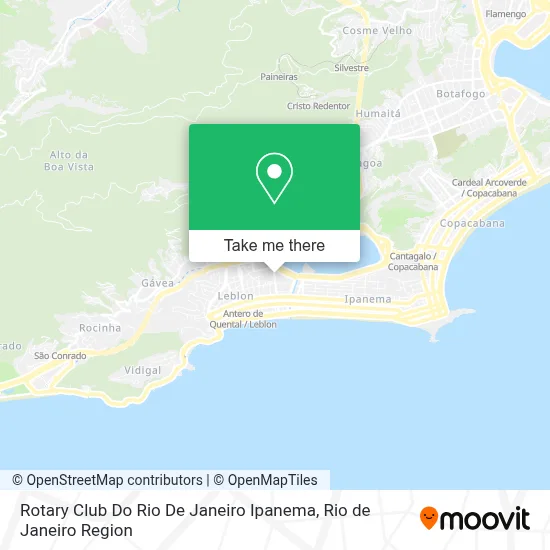 Rotary Club Do Rio De Janeiro Ipanema map