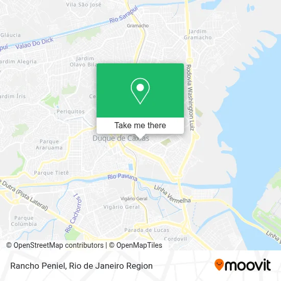 Rancho Peniel map