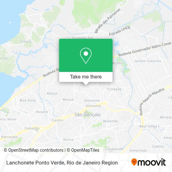 Lanchonete Ponto Verde map