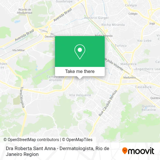 Dra Roberta Sant Anna - Dermatologista map