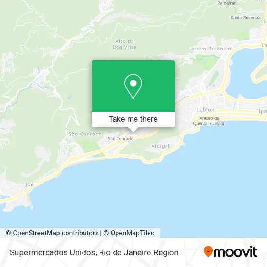 Supermercados Unidos map