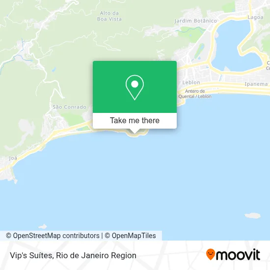 Vip's Suítes map