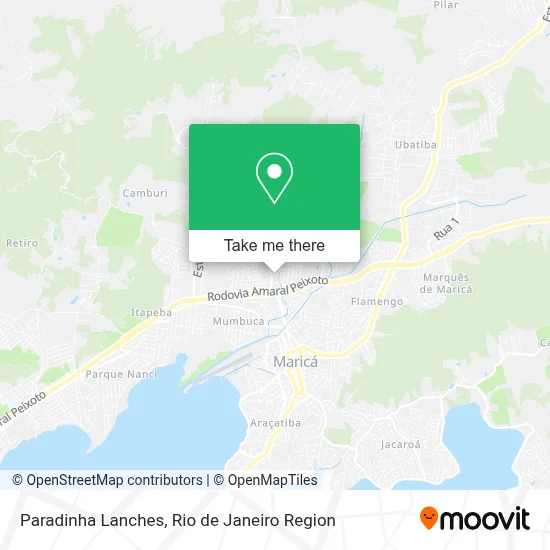 Paradinha Lanches map