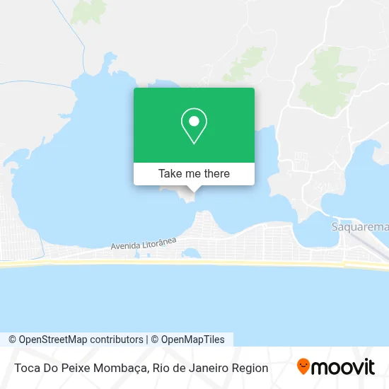 Toca Do Peixe Mombaça map