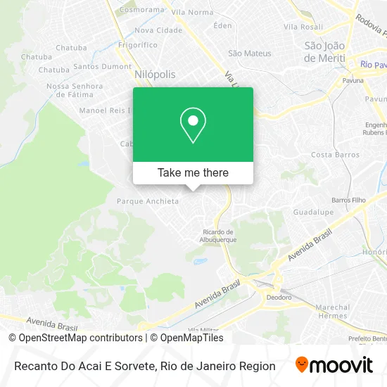 Recanto Do Acai E Sorvete map