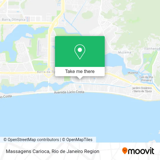 Massagens Carioca map