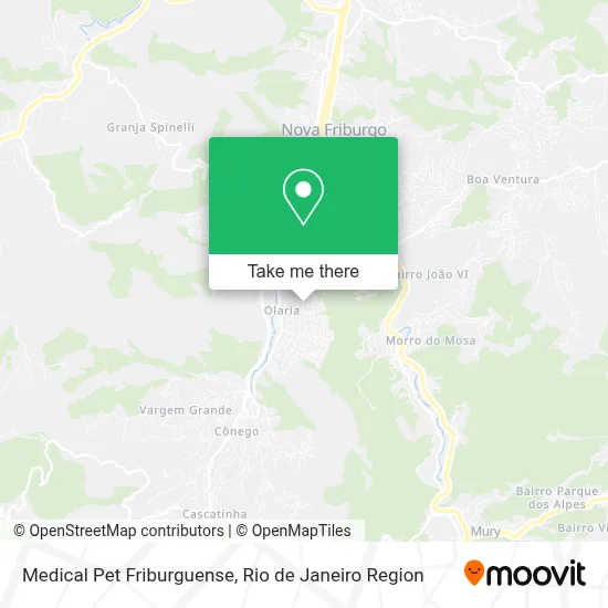 Medical Pet Friburguense map