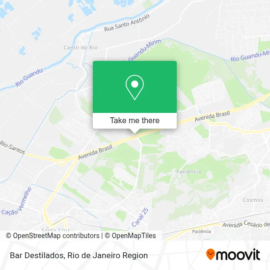 Bar Destilados map