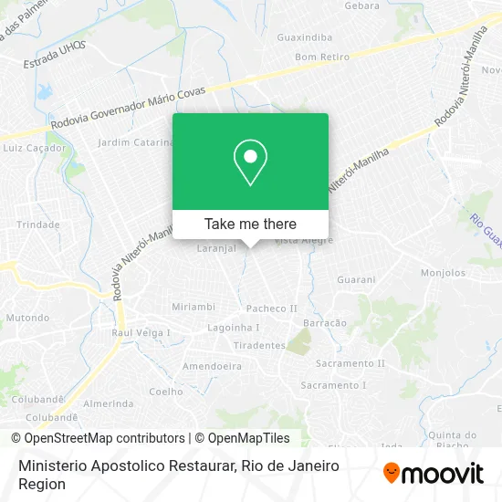 Ministerio Apostolico Restaurar map