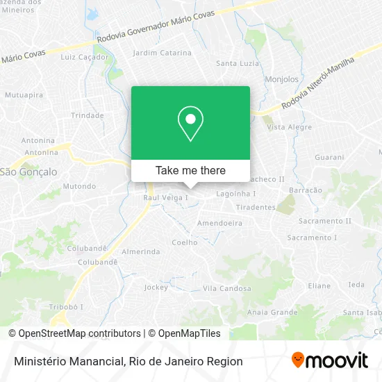 Ministério Manancial map