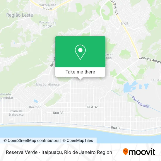 Reserva Verde - Itaipuaçu map