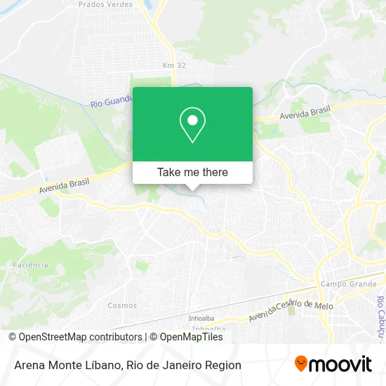 Arena Monte Líbano map