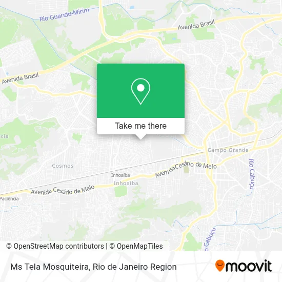 Ms Tela Mosquiteira map