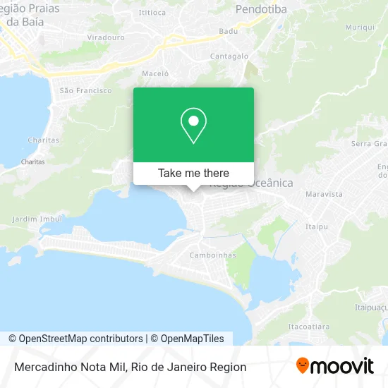 Mercadinho Nota Mil map