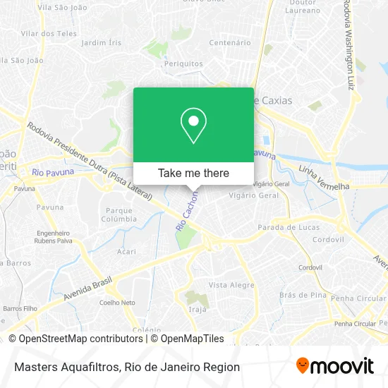 Masters Aquafiltros map