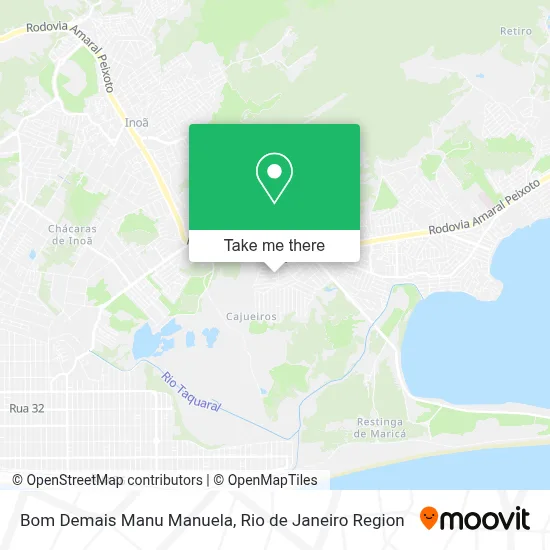 Bom Demais Manu Manuela map