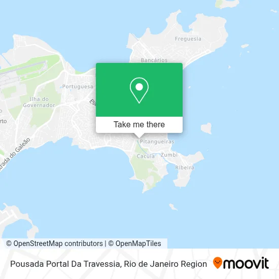 Pousada Portal Da Travessia map
