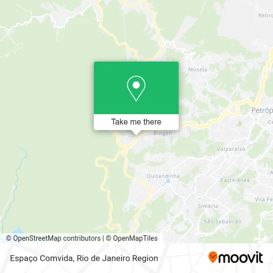 Espaço Comvida map